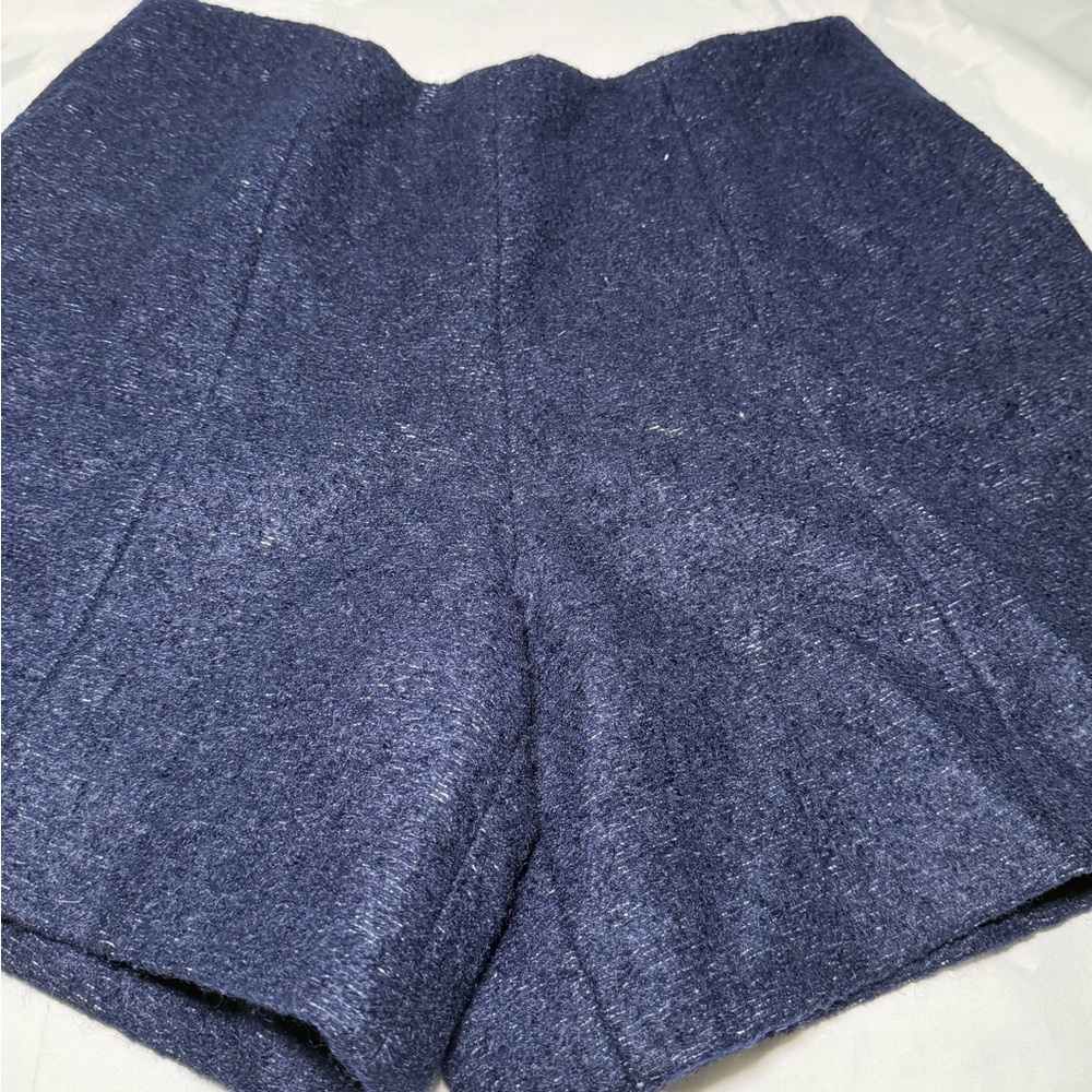 Carven Mohair Womens High Waisted Navy Lined Size 38